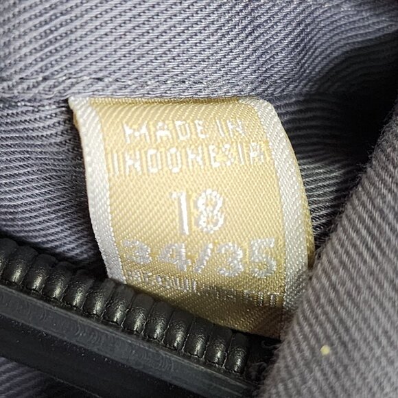 Mens Gray Michael Kors Dress Shirt Long Sleeve Button-Down Size 18 34/35 - Picture 6 of 11